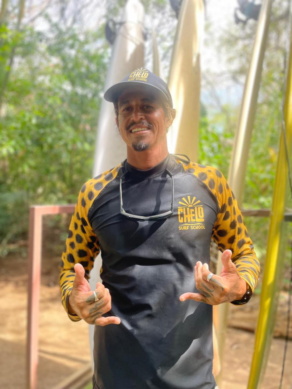 Chelo, surf coach in Nosara, Costa Rica